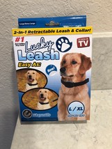Lucky Leash, Retractable Dog Leash and Collar 2 in 1 for Dogs 36-80 Lbs A15M - £7.95 GBP