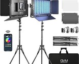 Gvm 1500D Rgb Led Video Light, 75W Video Lighting Kit With Bluetooth Con... - $908.99