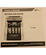 OWNER’S MANUAL - ROYAL SOVEREIGN FS-500 ONE ROW COIN SORTER - £2.25 GBP