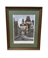 Rothenburg Tauber German Town Original Etching Ernst Geissendorfer Signe... - $167.25 CAD