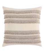 Make Your Own Pillow Morgan Home Fringe Square Throw Pillow Cover in Taupe - £27.28 GBP