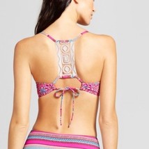 Shade and Shore light lift crochet back pink bikini top 36C - $276.21 MXN