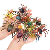 Spider Toys 12 Pcs Realistic Spider Figures Colorful Tarantula Figurines For Hal - £18.21 GBP