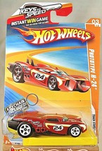 2010 Hot Wheels Walmart w/Keychain #59 Track Stars 3/12 PROTOTYPE H-24 Red w/5Sp - £7.57 GBP