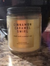 Bath &amp; Body Works White Barn Cinnamon Caramel Swirl Single Wick Candle - €7,91 EUR
