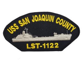 USS SAN Joaquin County LST-1122 Ship Patch - Great Color - Veteran Owned Busines - £10.44 GBP