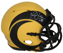 Marshall Faulk Autographed Los Angeles Rams RAVE Mini Speed Helmet Beckett - $179.00