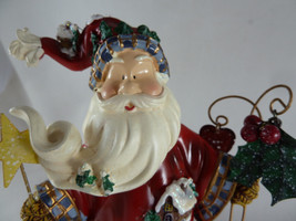 Christmas Santa Figurine Decor Let's Celerate Home Interiors Homco 2002 8" Tall - $14.84
