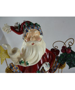 CHRISTMAS SANTA Figurine Decor LET&#39;S CELERATE Home Interiors HOMCO 2002 ... - $20.15 CAD