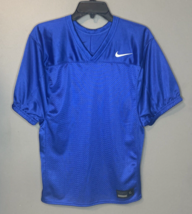 Nike Blue Mesh Solid Elastic Arm Football Practice Jersey Shirt Men&#39;s Si... - $14.03