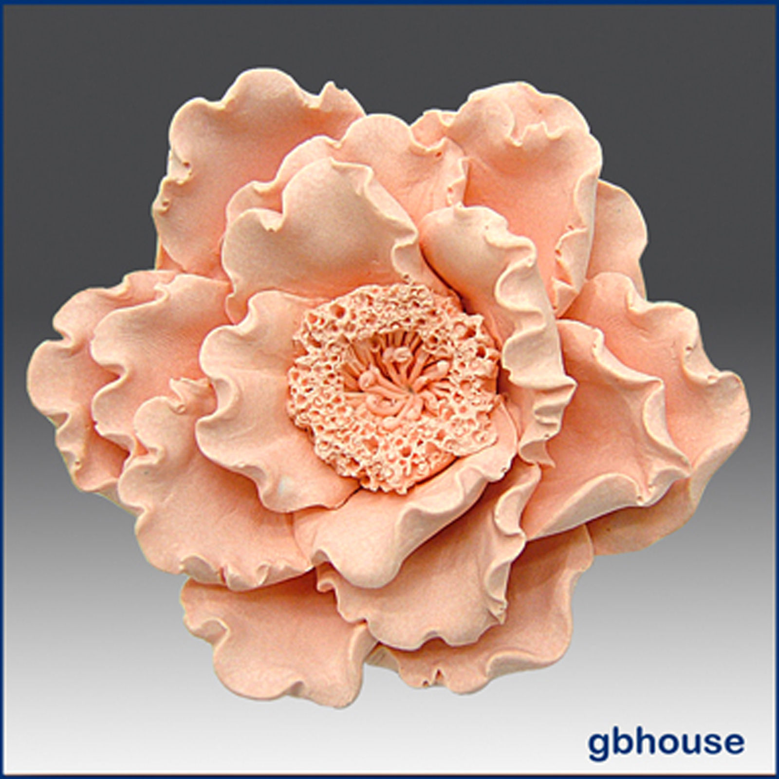 egbhouse, 3D Silicone mold, Soap / Candle / Plaster Mold-  Glorious Peony