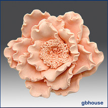 egbhouse, 3D Silicone mold, Soap / Candle / Plaster Mold-  Glorious Peony - £39.25 GBP
