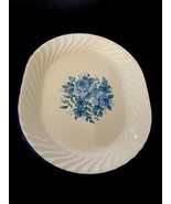 Corelle by Corning  Blue Velvet 12&quot; Oval Serving Platter Blue White Flor... - £10.15 GBP