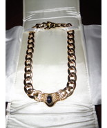   Ladies Gold Necklace with Blue Gemstone and diamonds - $15,995.00