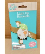 LED Light Up Bracelet Gnome Orange On Off Button NIB Age 3 &amp; UP 261O - $3.40 CAD