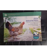 2024 Defend The Flock Wall Calendar Chickens USDA Biosecurity US Departm... - $8.91