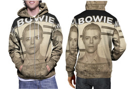 David Bowie Hoodie Sporty Casual Graphic Zip up Hoodie - £26.78 GBP+