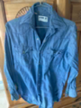American eagle outfitters Steel Blue Shirt Button Front Men’s size XS/TP - £19.91 GBP