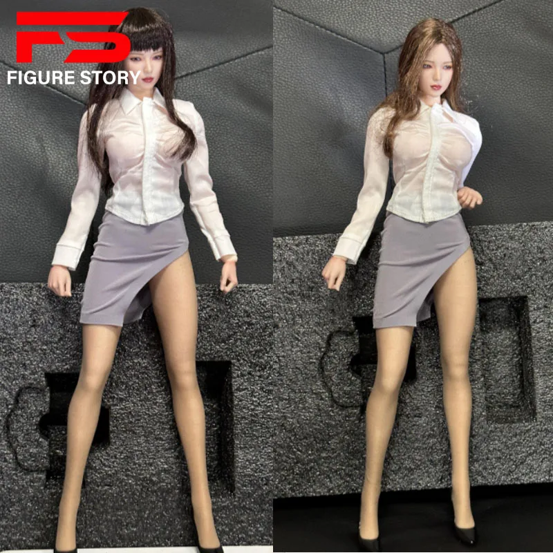 1/6 scale female dolls clothes White shirt Tight skirt fit 12&#39;&#39; action figure - £16.88 GBP+