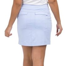 NWT LADIES BELYN KEY Ice Blue Essential Jersey Knit GOLF SKORT S M L image 2