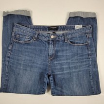 Banana Republic Women Jeans Size 30/10 Skinny Fit Mid Rise Cuffed Blue D... - £13.55 GBP