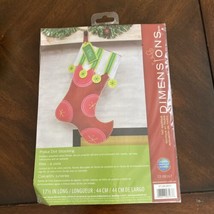 Dimensions 17 1/2&quot; Christmas Stocking Felt Kit Appliqué NEW Unopened Any Name - £13.75 GBP