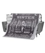 FILO ESTILO Plush Cozy Sherpa Throw Blanket 60x50 Inches Grey - $310.65 MXN