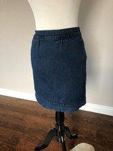 EUC BODEN Denim Bubble Miniskirt SZ 8 - $58.41