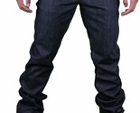Hawke &amp; Dumar Uomo Crudo Blu Scuro Indaco Vestibilità Slim Dritto Jeans Nwt - £29.01 GBP