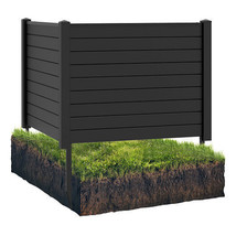 Outdoor PVC Air Conditioner Fence with 20 Inch Long Stakes-Black - Color... - $3,508.45 MXN