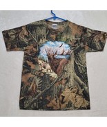 Camo Kids T Shirt Sz L Large Short Sleeve Camouflage Casual Elk Advantag... - $12.87