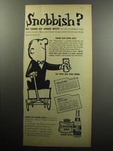 1957 Canada Dry Quinine Water Ad - Snobbish? - $18.49