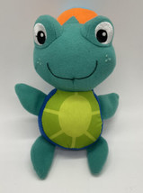 Baby Einstein Turtle Rattle Baby Plush Stuffed Animal Gym Toy Teal Green 7” - £12.86 GBP