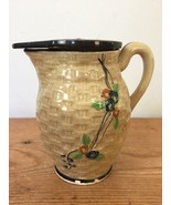 Vtg Hotta Yu Shoten Japanese Japan Basketweave Majolica Creamer Pitcher ... - £29.89 GBP