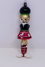 De Carlini Plaid Soldier Blown Glass Ornament Made in Italy - £38.36 GBP