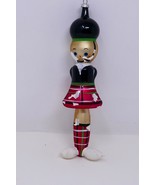 De Carlini Plaid Soldier Blown Glass Ornament Made in Italy - $47.99
