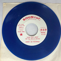 Bobby Lee Trammell Love You Love Blue Vinyl Radio Promo 7&quot; 45 Souncot - £5.48 GBP