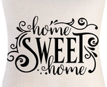 Home Sweet Home Quotes Farmhouse Pillow Covers 18X18 Inch,Home Decorativ... - £11.22 GBP