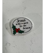 Jesus Is The Reason For The Season Christmas Lapel Pin VTG - $3.96