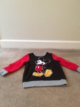 Disney Mickey Mouse Boys Fleece Sweatshirt Pullover Crew Neck Size 4 - £22.76 GBP