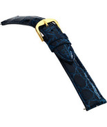 18mm Genuine Crocodile Skin Navy Blue Men&#39;s Watch Band / Strap - $79.88