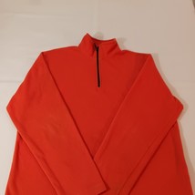 Land's End Men's Orange 1/4 Zip Pullover Performance Long Sleeve Sweatshirt M image 12