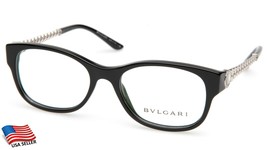 NEW BVLGARI 4081-H 891 BLACK  EYEGLASSES FRAME 51-17-135mm B38mm Italy - £97.79 GBP