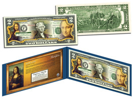 USA $2 Dollar Bill MONA LISA Leonardo Da Vinci 1503-1519 Masterpieces Pa... - £14.51 GBP