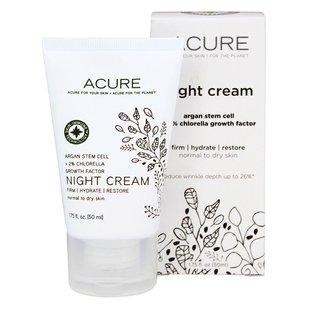 ACURE Night Cream Argan Extract + Chlorella, 1.7 Ounces - £15.37 GBP