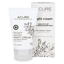 ACURE Night Cream Argan Extract + Chlorella, 1.7 Ounces - £15.62 GBP