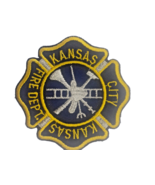 Kansas City Kansas Fire Department KCK KS 2.75&quot; Patch Embroidered NOS Vi... - £7.00 GBP