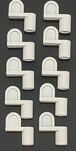 3/8&quot; Sunscreen Clips White PACK OF 10 Window Screen Metal Diecast Die Ca... - $9.90