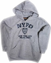 NYPD Kids Hoodie Navy Print Sweatshirt Gray Officially Licensed - £23.91 GBP+