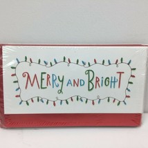 Just For You Merry And Bright Christmas Lights Money And Gift Card Holder Cards - £11.98 GBP